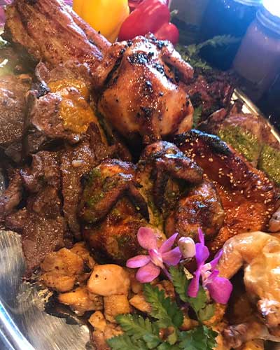 びわ湖畔でバーベキュー