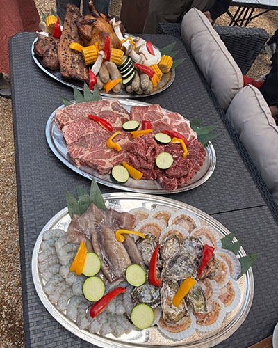 琵琶湖でガ-デンBBQ