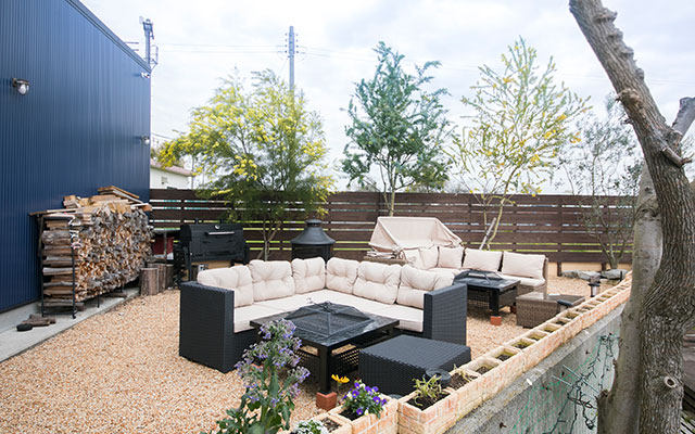 琵琶湖沿いのガーデンビーチ