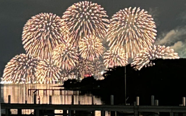 アンジュからみたびわ湖大湖花火大会