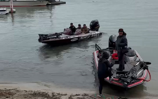 びわ湖でボート