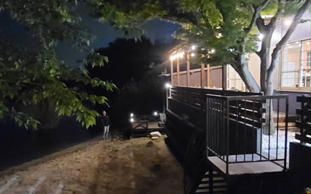 テラスキッチンアンジュの夜景